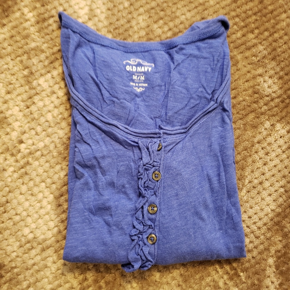 Old Navy Blue quarter sleeve top